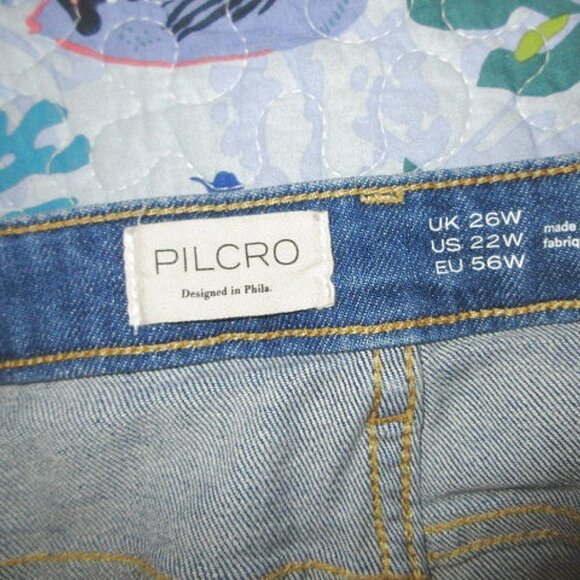 Anthropologie Pilcro The Kenna Barrel Jeans Size 22W High Rise Wide Leg Denim - Picture 5 of 11